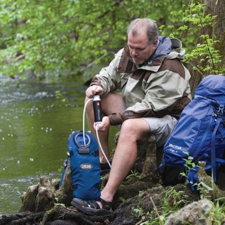 Katadyn Pocket Water Filter Pocket in use
