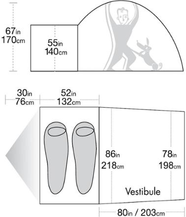 Tent Diagram (Moss/Cream)