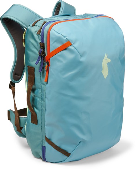 cotopaxi light blue travel kinds of backpacks
