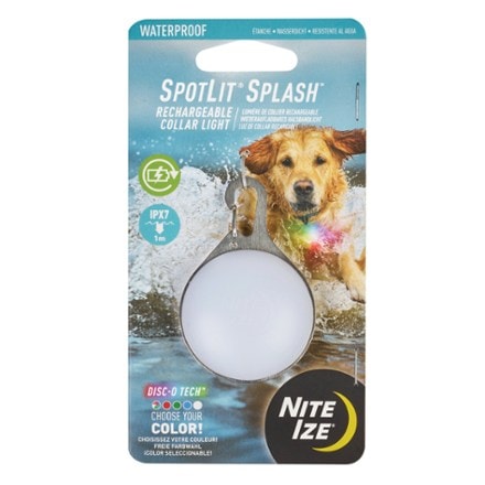 Nite Ize SpotLit Splash Waterproof Rechargeable Collar Light - Disc-O Tech 0