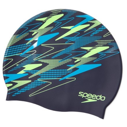 Speedo Printed Silicone Swim Cap 0