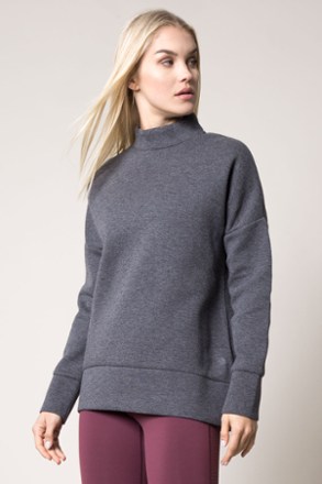Download MPG Lounge Drop-Shoulder Mock-Neck Sweatshirt - Women's ...