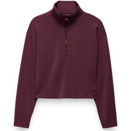 prAna Women's Shea Soft Half-Zip Pullover  Purple L