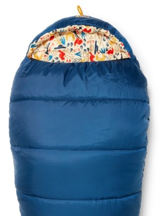 REI Co-op Kindercone 25 Sleeping Bag - Kids' Hood detail (Indigo)