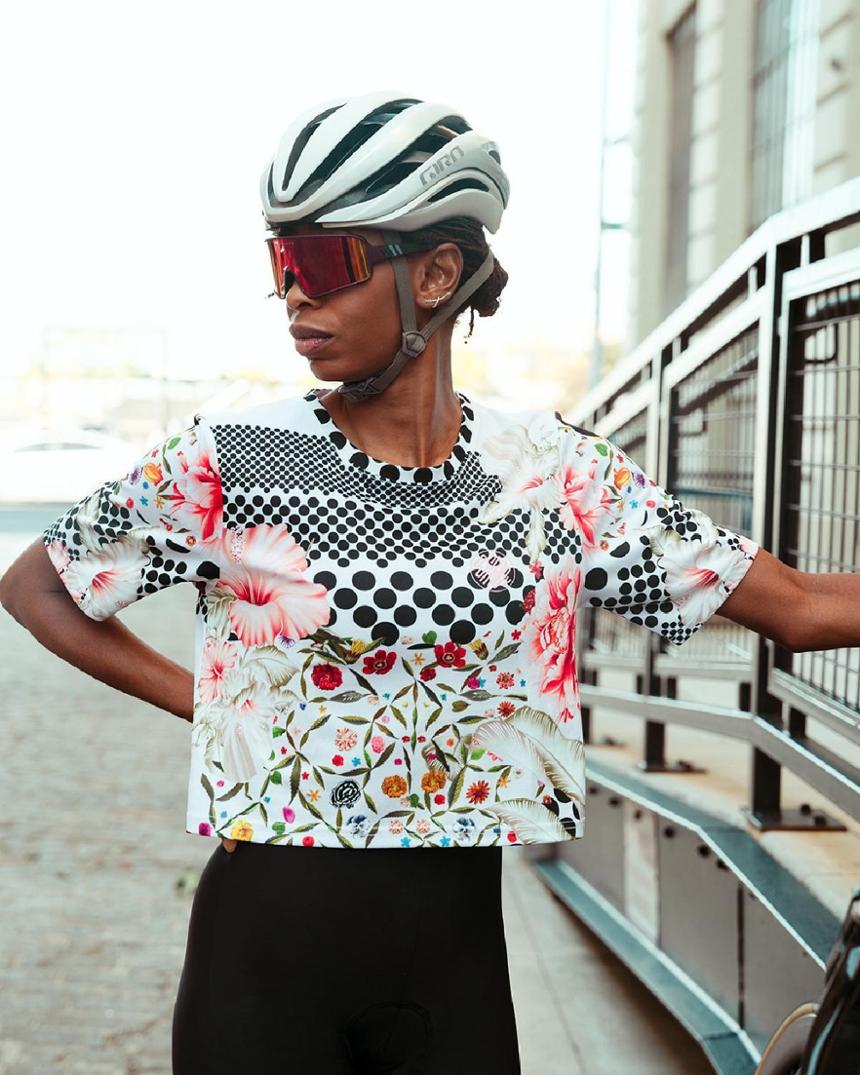 Location Image for Crop Top Cycling Jersey - Women's