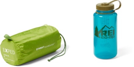 Exped Ultra 3R Sleeping Pad Stuff sack (32oz bottle not included) (Lichen)