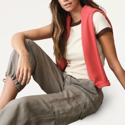 Marine Layer Linen Cargo Pants - Women's 4
