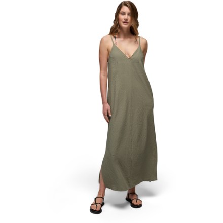 prana cali maxi dress NEW prAna BLACK CALI BUILT IN BRA RECERBACK MAXI DRESS SZ XS EXTRA SMALL