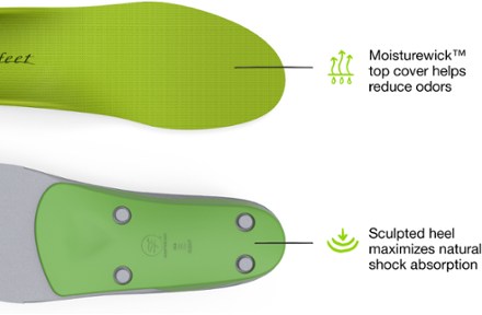 Superfeet All-Purpose Support High Arch (Green) Insoles 5