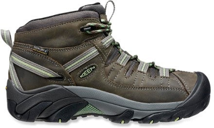 KEEN Targhee II Waterproof Mid Hiking Boots - Women's Side View (Raven/Opaline)