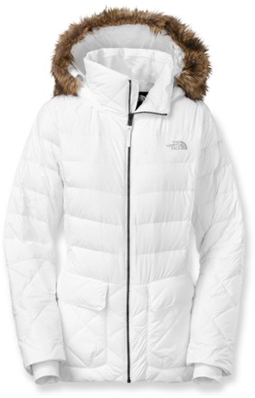 the north face white parka