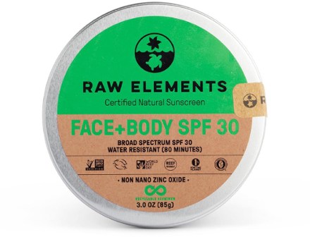 Raw Elements Face + Body SPF 30 Sunscreen Tin - 3 oz. 0
