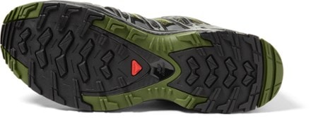 Salomon XA Pro 3D Trail-Running Shoes - Men's Sole view (Chive/Black/Beluga)