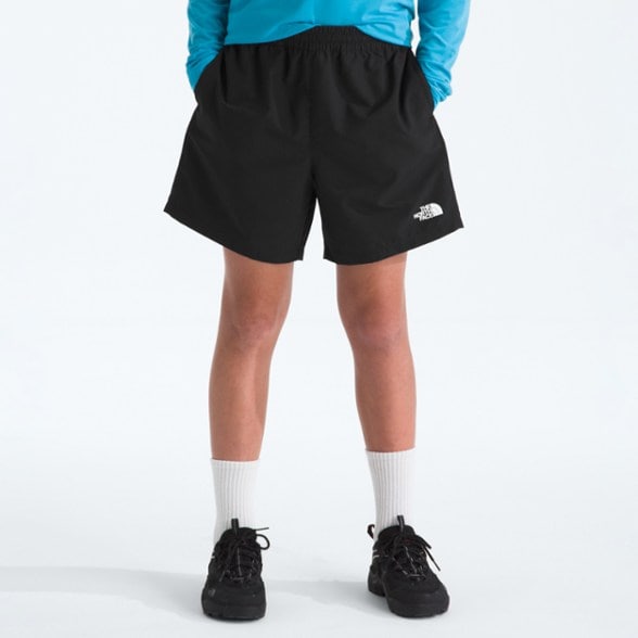On Body Image of color Tnf Black Logo Weather Print