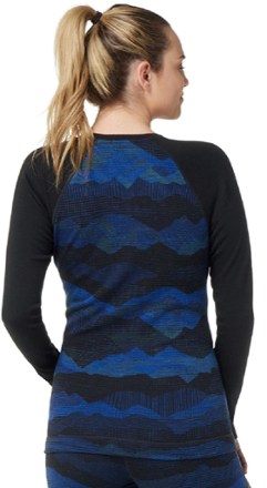 Smartwool Classic Thermal Merino Pattern Crew Base Layer Top - Women's 2