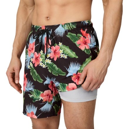 Free Country Full Elastic Swim Shorts - Men's 2