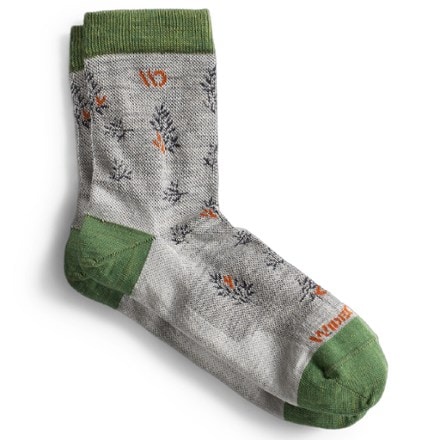 Wide Open Foliage No Cushion Micro Crew Socks - Women's 0