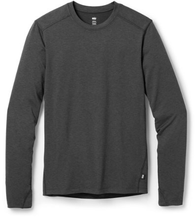 thumbnail image 2 of Men's Long Sleeve Compression Shirt, Base Layer Gym Top, Quick Dry, Black 2 of 6