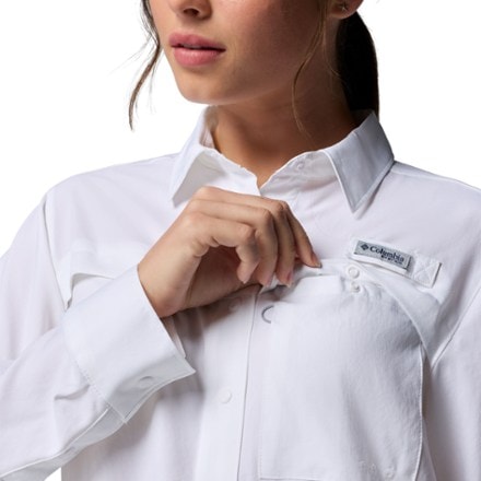 Columbia PFG Castback Woven Long-Sleeve Shirt - Women's 6