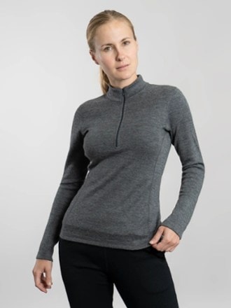 Arms of Andes 300 Lightweight Alpaca Wool Half-Zip Base Layer Top - Women's 0