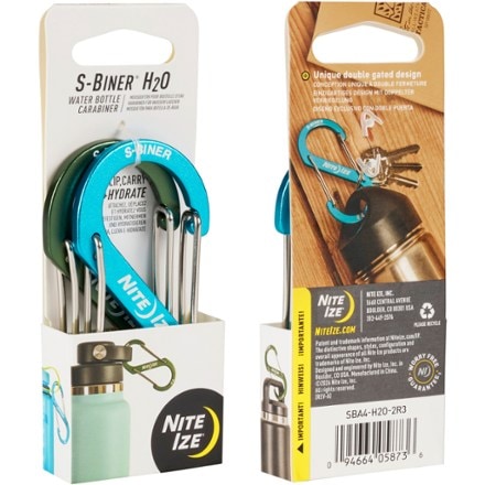 Nite Ize S-Biner H2O Water Bottle Carabiner #4 - Package of 2 1