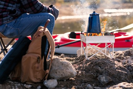 FIRESIDE OUTDOOR Trailblazer Fire Pit and Grill 9