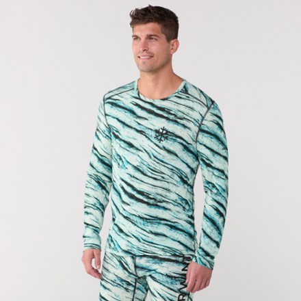Icebreaker Icebreaker x Protect Our Winters 200 Oasis Long-Sleeve Crew Base Layer Top - Men's 1