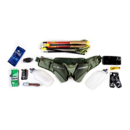 UltrAspire Speedgoat 4.0 Hydration Waist Pack Bottles included; additional accessories not included