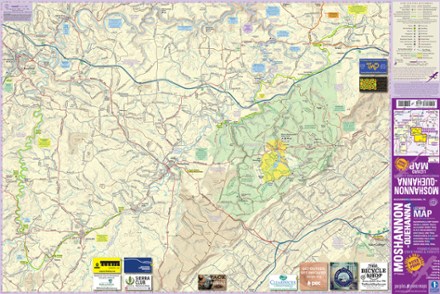 Purple Lizard Maps Moshannon-Quehanna Pennsylvania Map - 2nd Edition 2