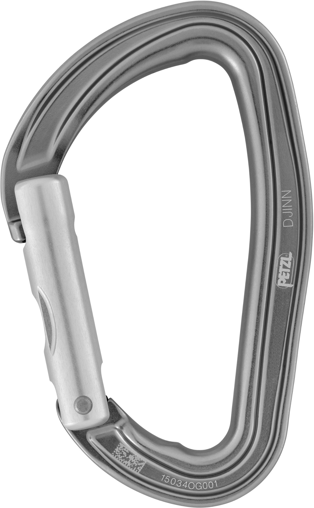 Petzl Djinn Straight Gate Carabiner Gray