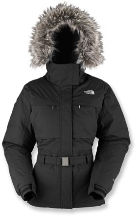 north face belted coat