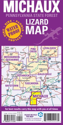 Purple Lizard Maps Michaux Pennsylvania State Parks & Forests Map - 3rd Edition 1