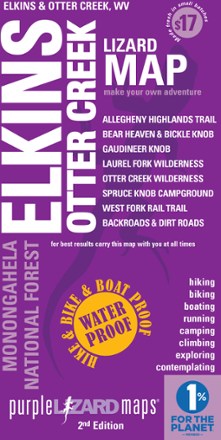 Purple Lizard Maps Elkins Otter Creek Map - 2nd Edition 0