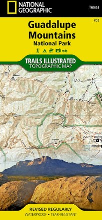 National Geographic Guadalupe Mountains National Park Trail Map 0