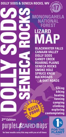 Purple Lizard Maps Dolly Sods and Seneca Rocks Lizard Map - 2nd Edition 0