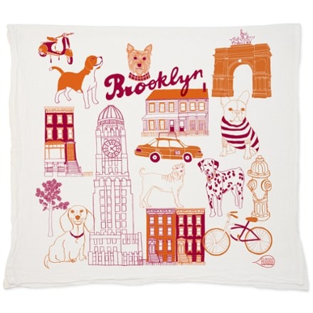 Claudia Pearson Brooklyn Dogs Tea Towel 0