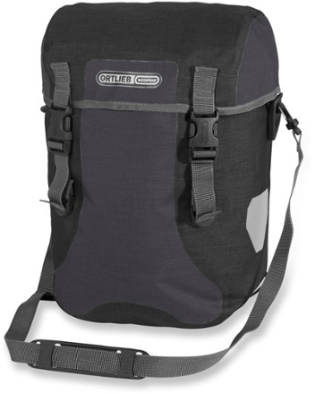 Ortlieb Sport Packer Plus Panniers - Pair Front View (Granite/Black)