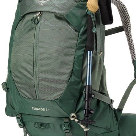 Osprey Stratos 34 Pack - Men's Trekking pole attachments (trekking poles not included)