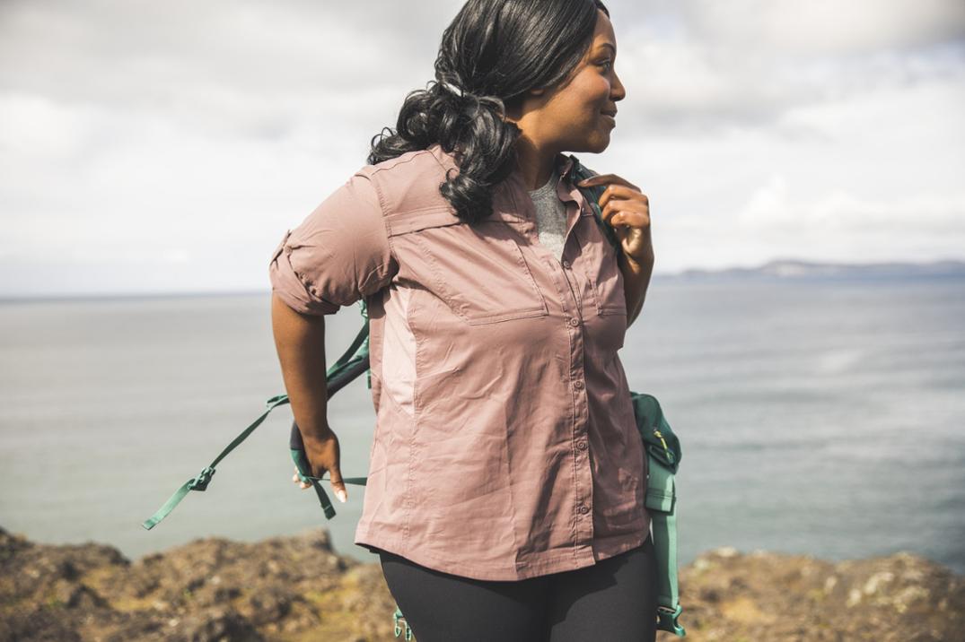 Location Image for Sahara Button-Up Long-Sleeve Shirt - Women's Plus Sizes