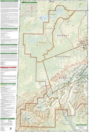 National Geographic Denali National Park and Preserve Trail Map 1