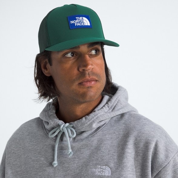 On Body Image of color Hunter Green/Tnf Blue