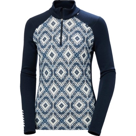 Helly Hansen LIFA Merino Midweight 2-In-1 Graphic Half-Zip Base Layer Top - Women's 0