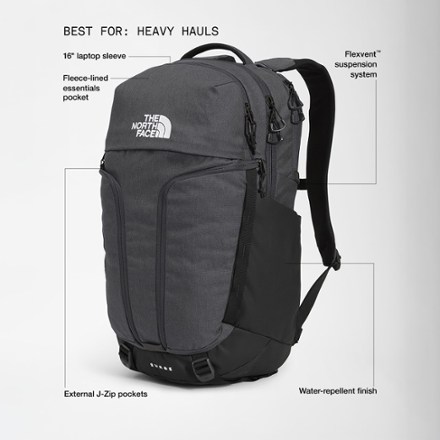 north face extra large backpack The Trail Lite 65 TNF Black/Asphalt Grey a compressible bottom to close the bag from below The North Face Women's Recon