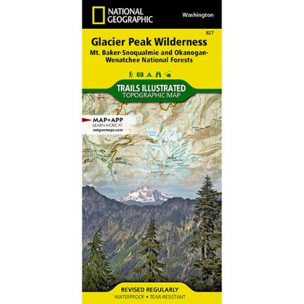 National Geographic Glacier Peak Wilderness Topographic Map 0