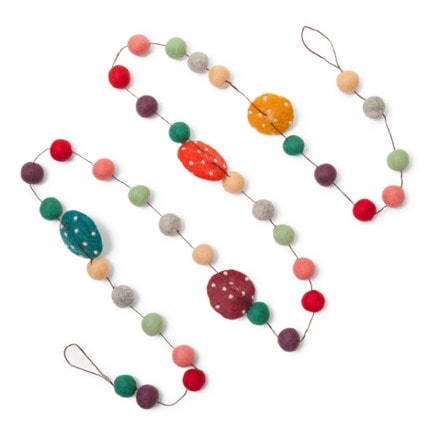 Danica Mushroom Gems Felt Garland 1