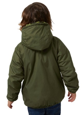 Giacca Reversibile Unisex Bambini Helly Hansen Champ - Con Cappuccio E Tasche | 100% Poliestere - Foto 8