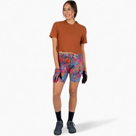 SHREDLY Biker Cham Cycling Shorts - Women's 3