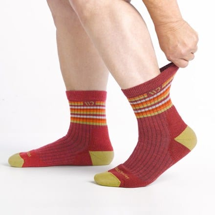 Wide Open Multi Stripe Cushioned Micro Crew Socks - Women's 4