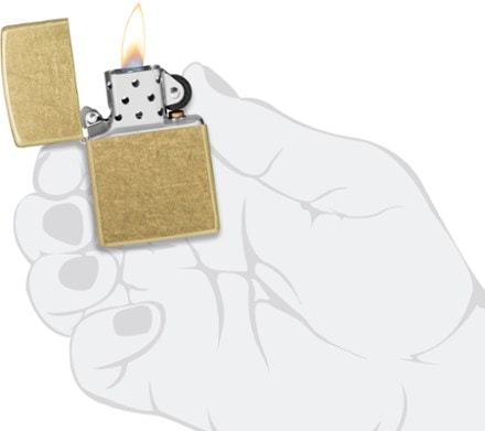 Zippo Classic Street Brass Windproof Lighter 2