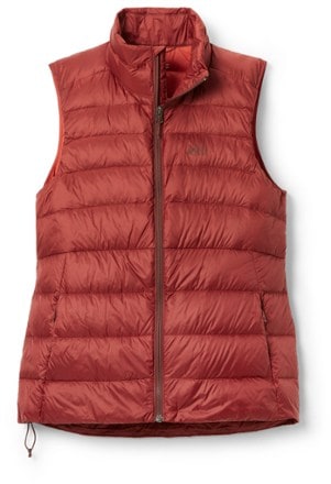 Tunic length sales down vest